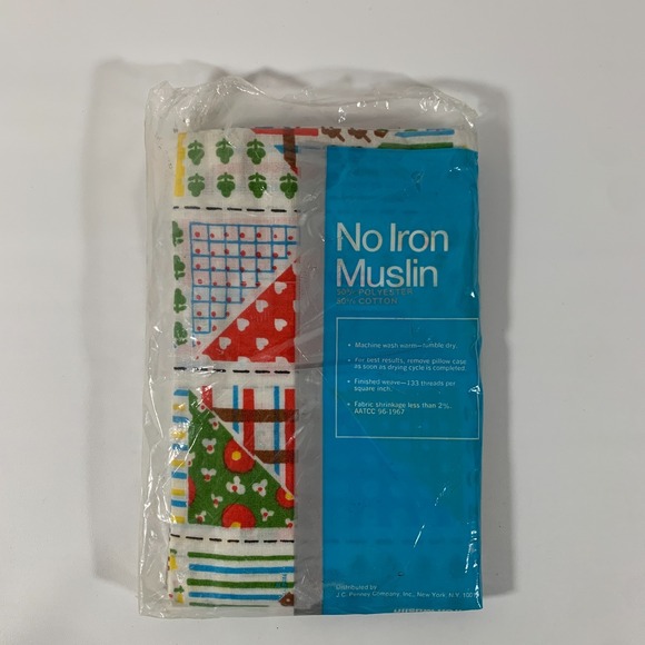 Vintage Patchwork Joan Walsh Anglund Friendship Standard Pillowcase - Picture 5 of 8